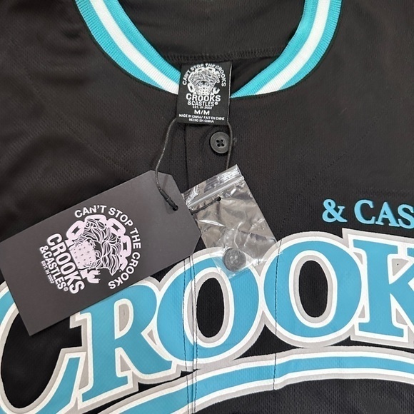 NWT Crooks & Castles Baseball Jersey - Picture 4 of 5